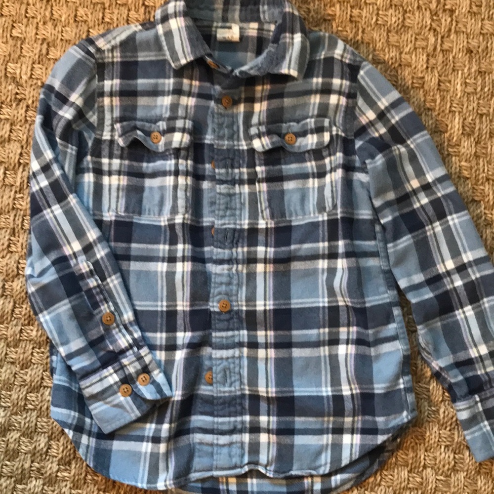 Crewcuts boys flannel button down shirt